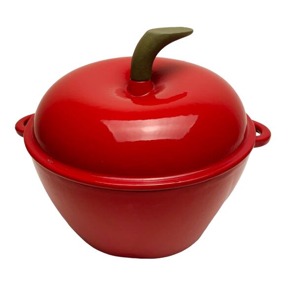 Country Cottage 2.5 qt. Cast Iron Cookware Apple - Picture 1 of 5
